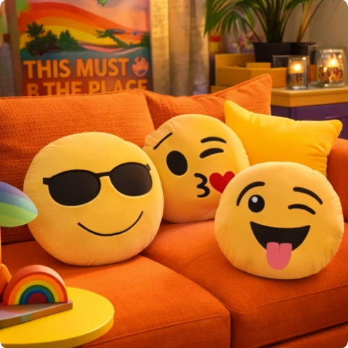 Almohada de emoji pop