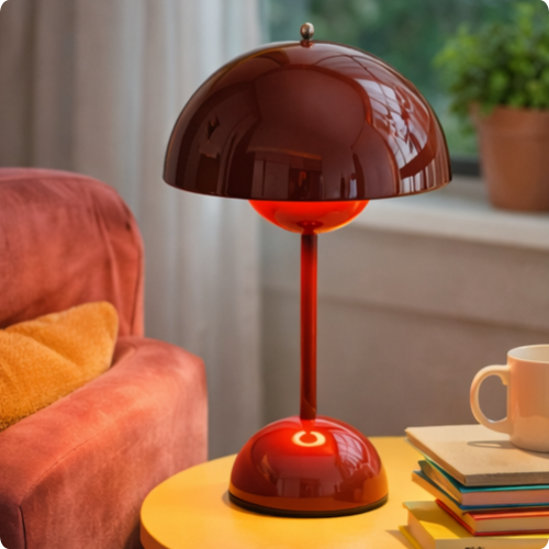 Lámpara de noche moderna con forma de hongo, lámpara táctil que cambia de color, lámpara de ambiente para mesita de noche de dormitorio, decoración de escritorio para el hogar.
