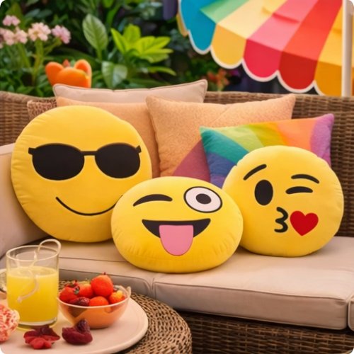 Almohada de emoji pop