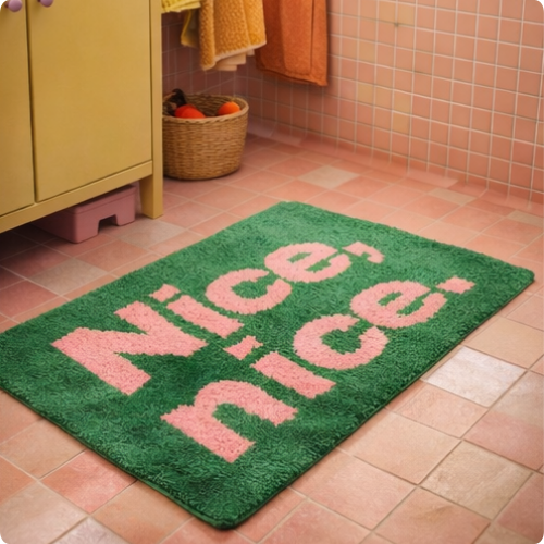 Alfombra retro de dibujos animados 