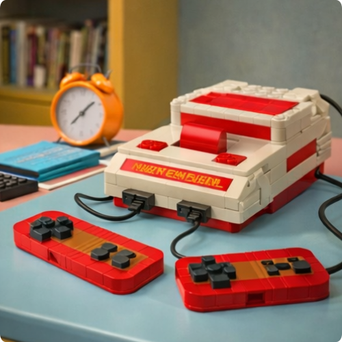 Electrodomésticos retro para hacer uno mismo, muebles, televisores, ordenadores, cintas, walkman, consolas de juegos, radios, bloques de construcción, modelos, juego de ladrillos, juguetes.