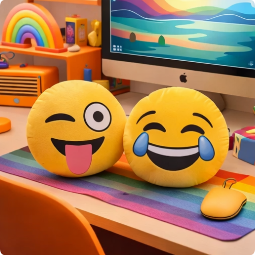 Almohada de emoji pop