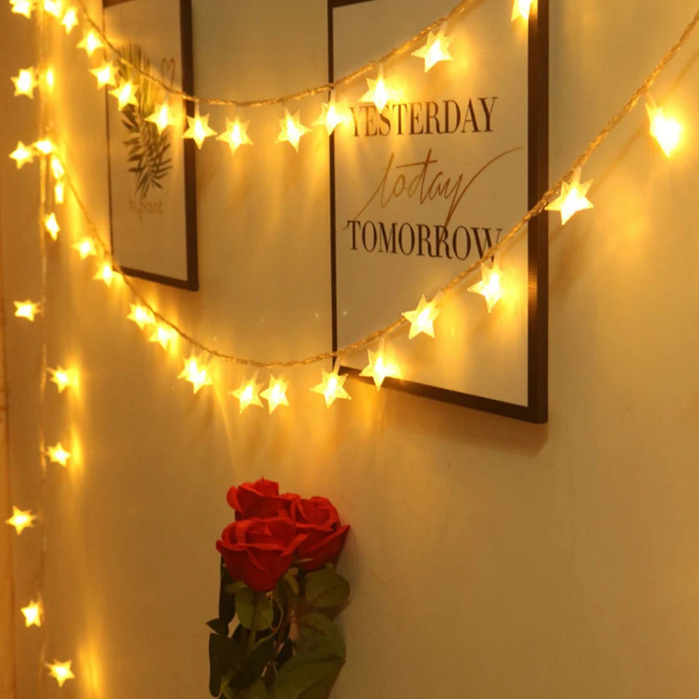 Luces de cadena de estrellas pop cósmicas