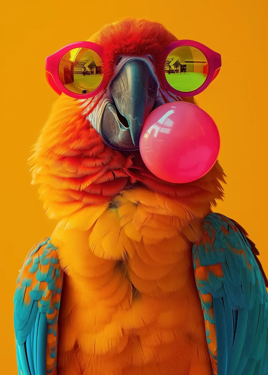 Pósteres de animales de chicle