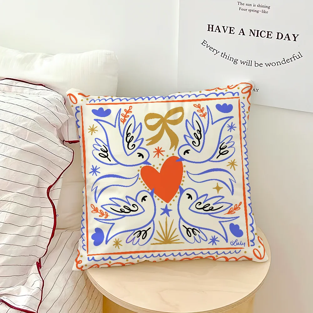 Funda de cojín colorida