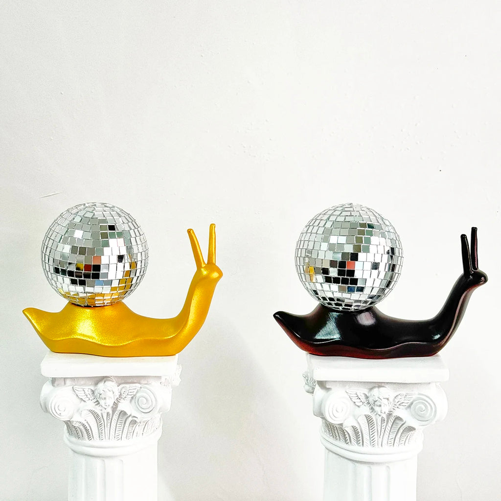 Bola de discoteca retro de caracol