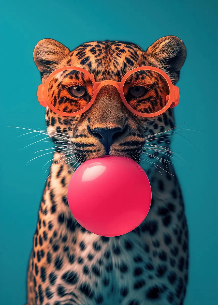Pósteres de animales de chicle
