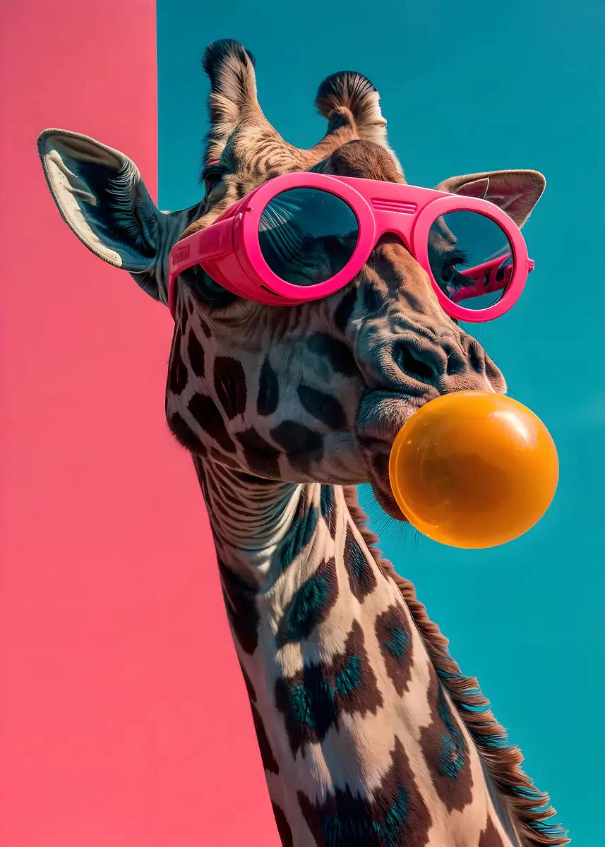 Pósteres de animales de chicle