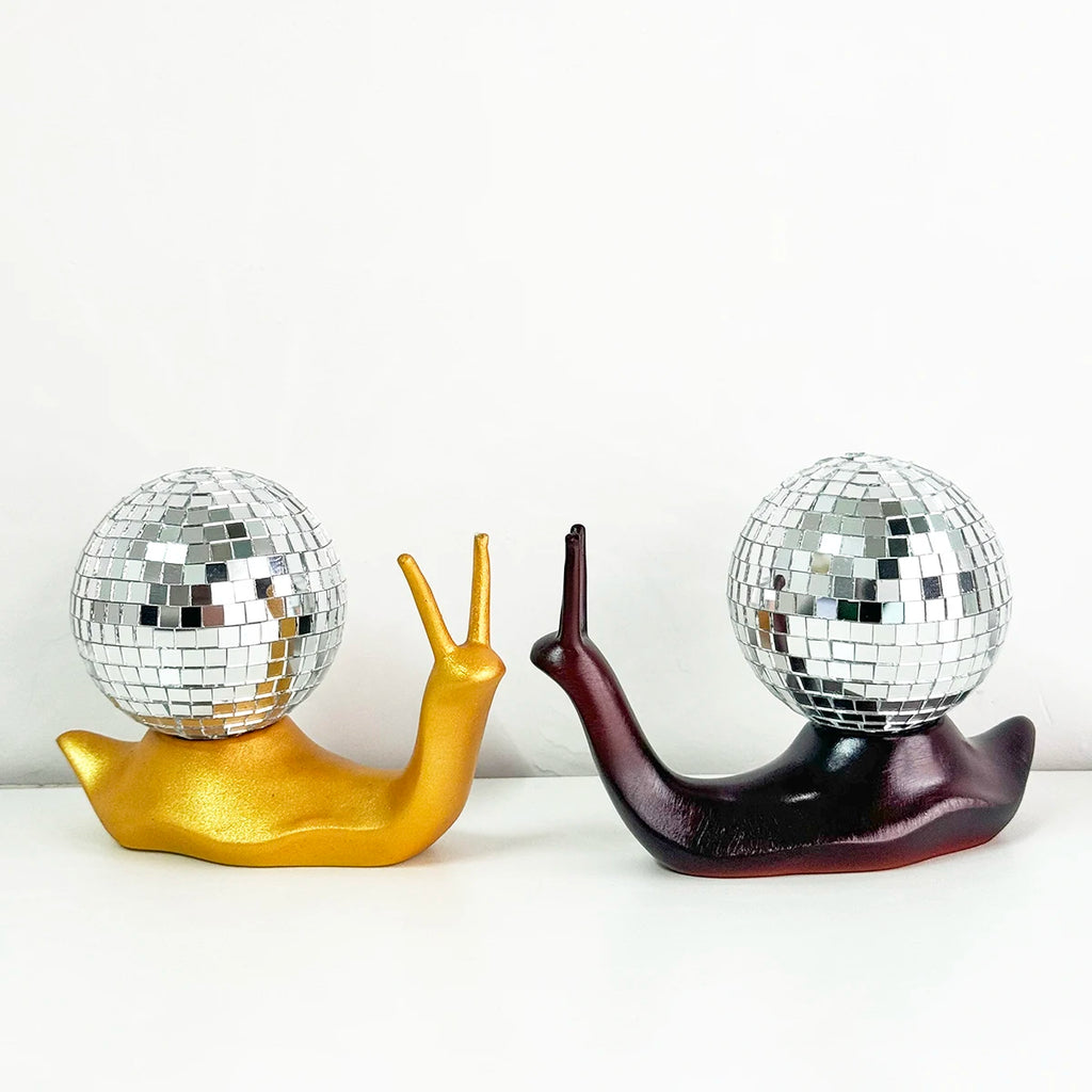 Bola de discoteca retro de caracol