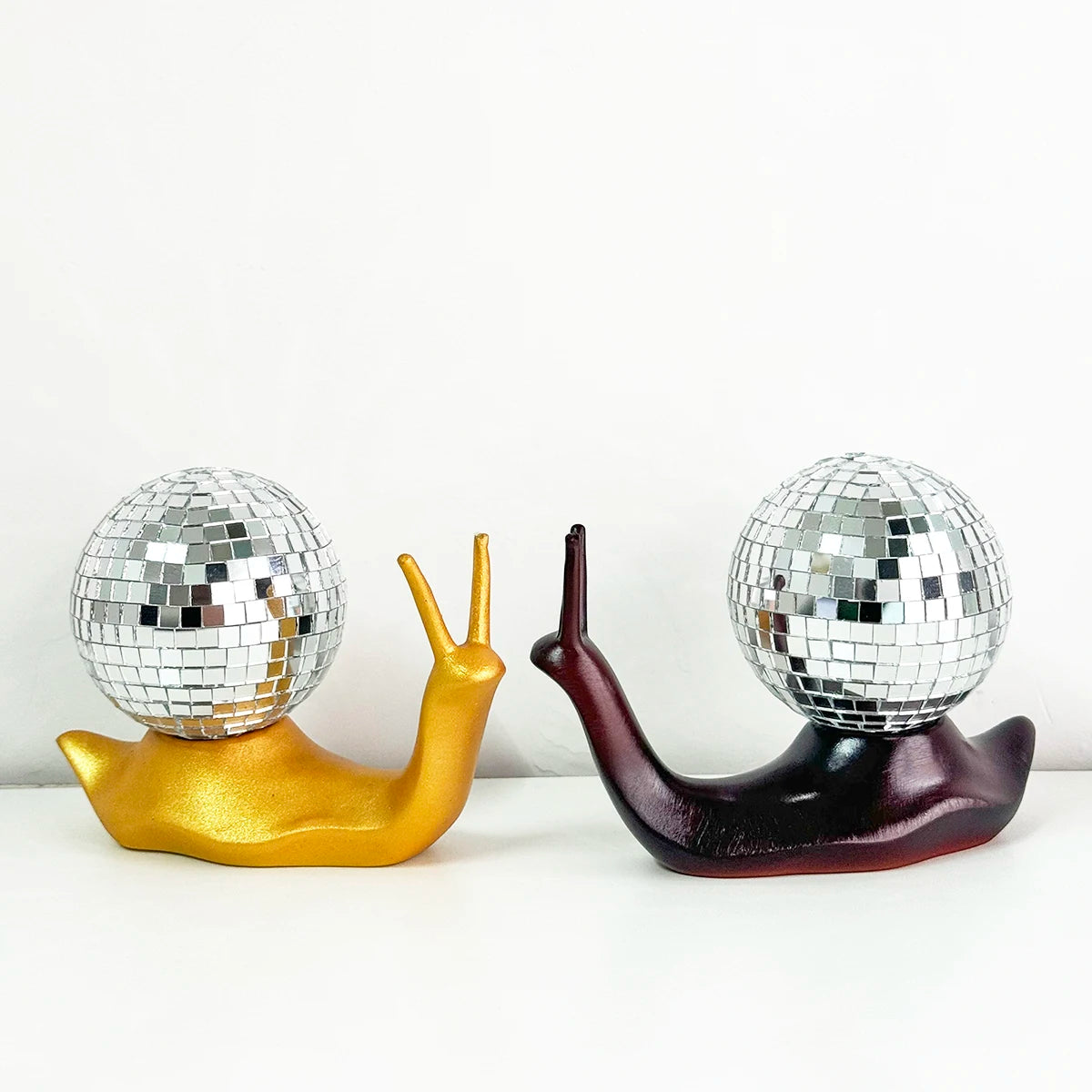 Bola de discoteca retro de caracol