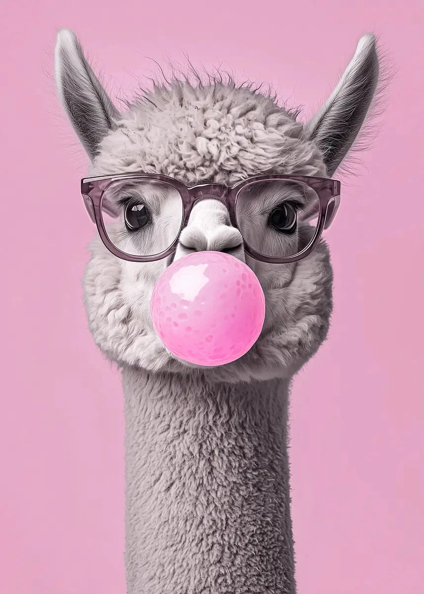 Pósteres de animales de chicle