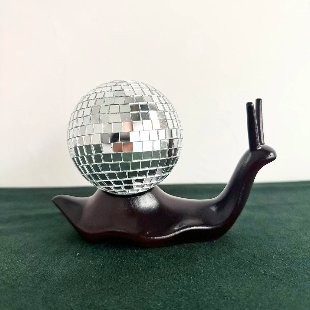 Bola de discoteca retro de caracol