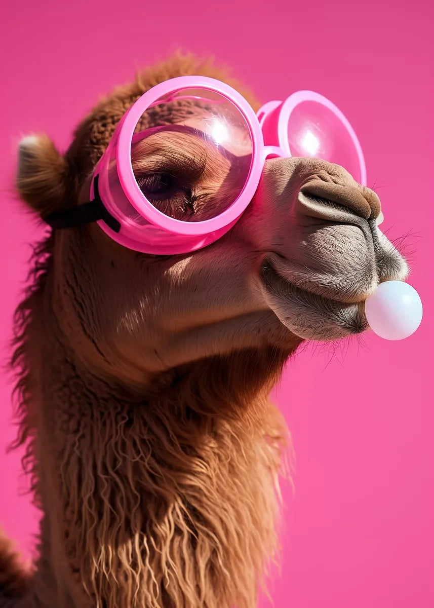 Pósteres de animales de chicle