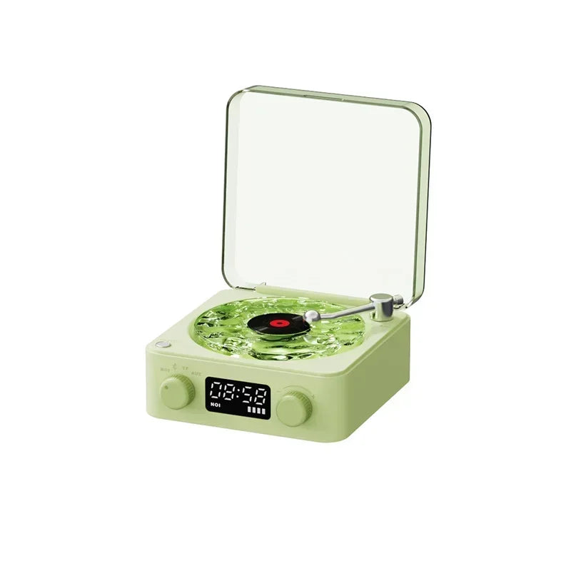 Tocadiscos con altavoz Bluetooth retro iluminado